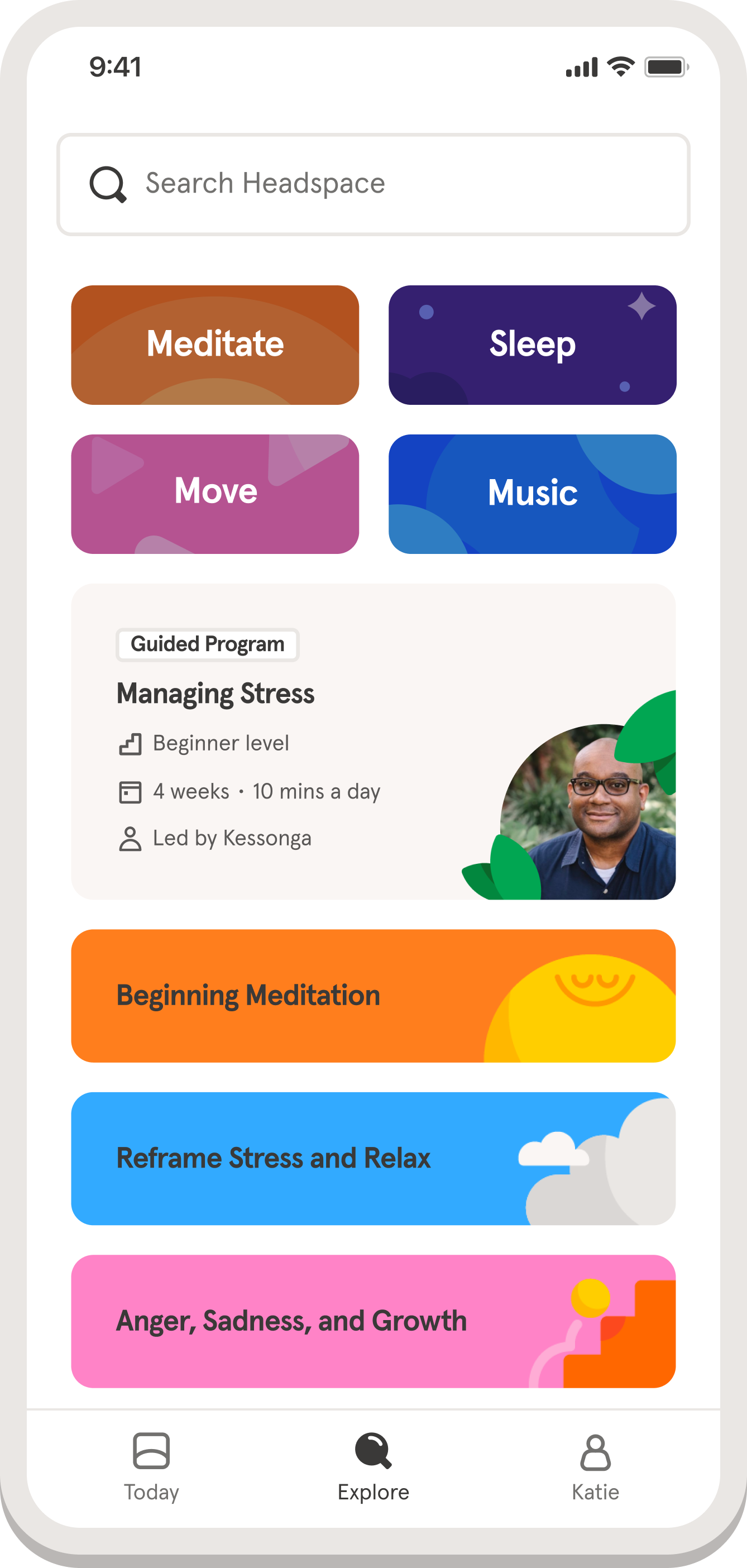 Headspace Explore Features